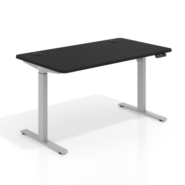 escritorio elevable aluminio pure black erghos go 1