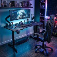 Escritorio gaming elevable Stratos Pro, doble motor e iluminación RGB