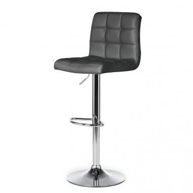 taburete de cocina gris eliot piel sintetica sin brazos 5