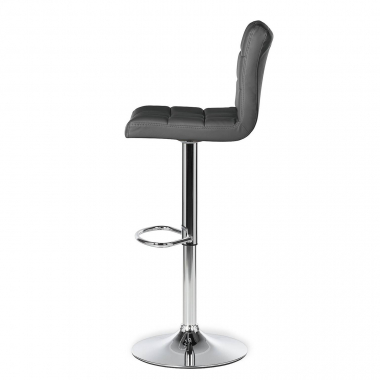 taburete de cocina gris eliot piel sintetica sin brazos 7