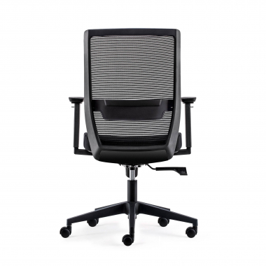 silla giratoria negro sin reposacabezas malla brazos moviles soporte lumbar 8