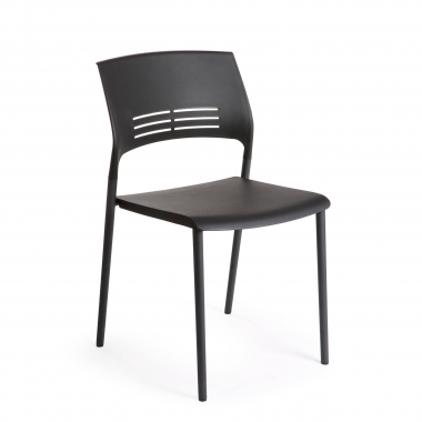 silla confidente negro monza plastico sin brazos 1