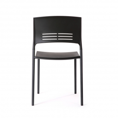 silla confidente negro monza plastico sin brazos 8