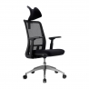 Silla de oficina ergonómica Shifter con reposacabezas red