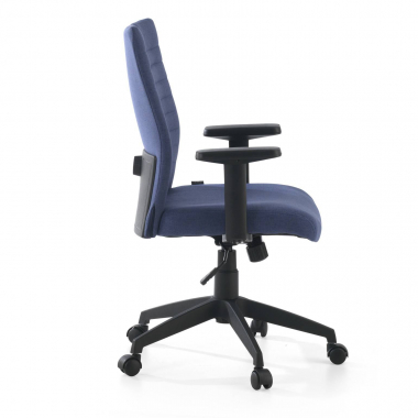silla giratoria azul kobe tela brazos fijos soporte lumbar 7