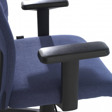 silla giratoria azul kobe tela brazos fijos soporte lumbar 5