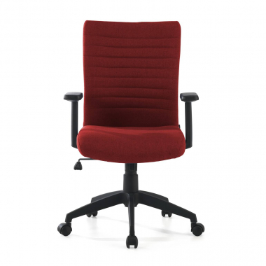 silla giratoria rojo kobe tela brazos fijos soporte lumbar 3