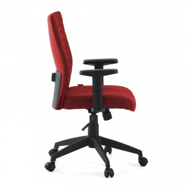 silla giratoria rojo kobe tela brazos fijos soporte lumbar 6