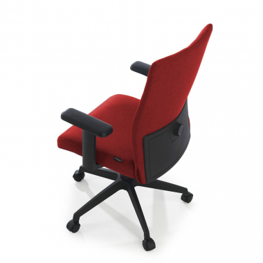 silla giratoria rojo kobe tela brazos fijos soporte lumbar 4