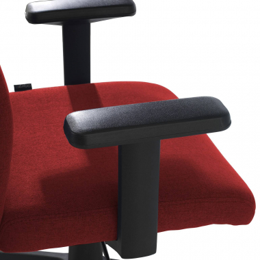 silla giratoria rojo kobe tela brazos fijos soporte lumbar 5