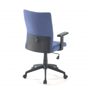 silla giratoria azul kobe tela brazos fijos soporte lumbar 8