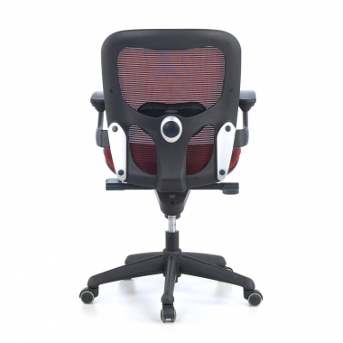 silla ergonomica rojo silla de oficina malla brazos moviles soporte lumbar 8