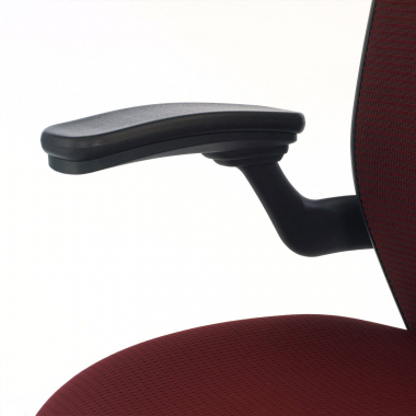 silla ergonomica rojo silla de oficina malla brazos moviles soporte lumbar 5