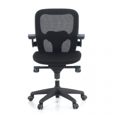 silla ergonomica negro silla de oficina malla brazos moviles soporte lumbar 4