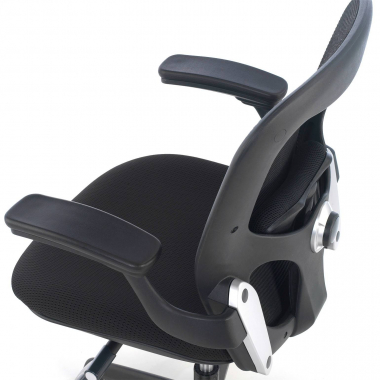 silla ergonomica negro silla de oficina malla brazos moviles soporte lumbar 5