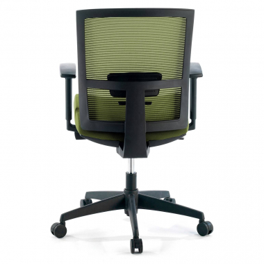 silla ergonomica verde estructura negra malla brazos regulables 1d soporte lumbar 7