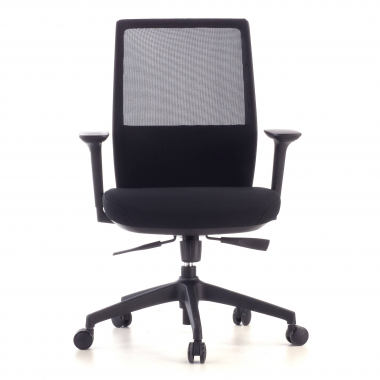 silla de oficina negro red estructura gris malla brazos regulables 3d 4