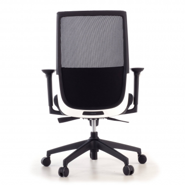 silla de oficina negro red estructura gris malla brazos regulables 3d 7