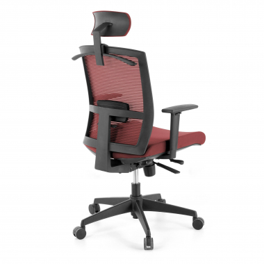 silla ergonomica rojo estructura negra reposacabezas malla brazos regulables 1d soporte lumbar reposacabezas 7