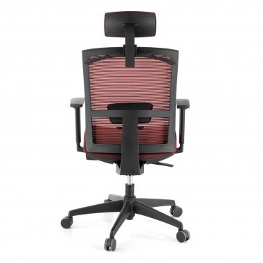 silla ergonomica rojo estructura negra reposacabezas malla brazos regulables 1d soporte lumbar reposacabezas 8