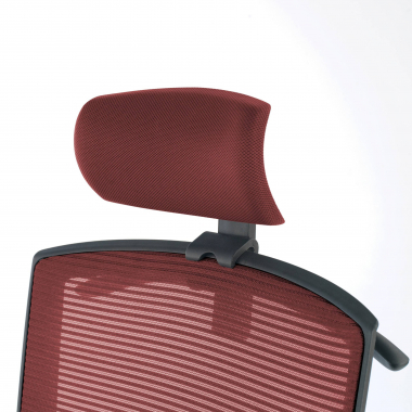 silla ergonomica rojo estructura negra reposacabezas malla brazos regulables 1d soporte lumbar reposacabezas 6