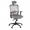 Silla de oficina ergonómica Akira con reposacabezas