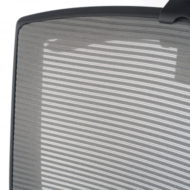 silla ergonomica gris estructura negra reposacabezas malla brazos regulables 1d soporte lumbar reposacabezas 6
