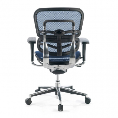 silla de oficina barata azul red malla brazos regulables 4d doble soporte lumbar 8