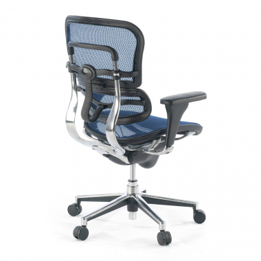 silla de oficina barata azul red malla brazos regulables 4d doble soporte lumbar 9