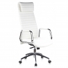 Sillón de oficina diseño Tower, reposacacabezas, Ecopiel