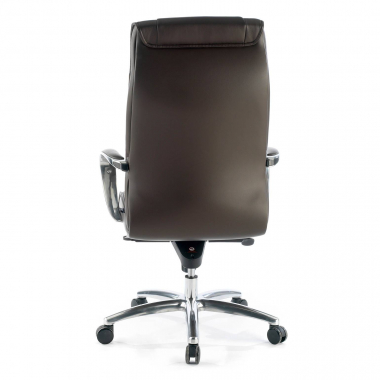 sillon de oficina marron respaldo alto piel sintetica piel sintetica brazos tapizados 7
