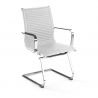 Sillón Confidente de Oficina Brenton, estructura negra, ecopiel