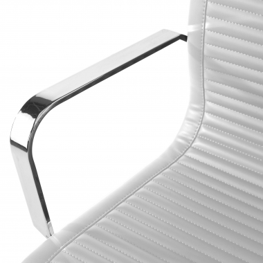 silla confidente blanco estructura cromada ecopiel piel sintetica brazos fijos 5