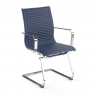 Sillón confidente de oficina Brenton, marco de acero, Patín