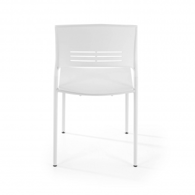 silla confidente blanco monza plastico sin brazos 8