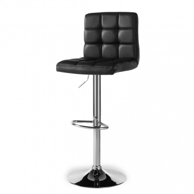 taburete de cocina negro eliot piel sintetica sin brazos 7