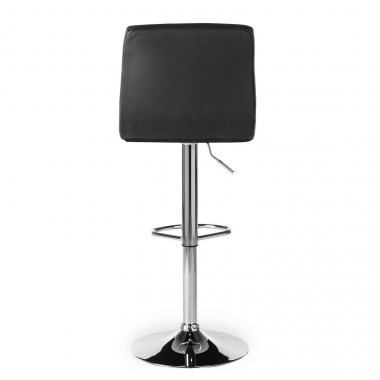 taburete de cocina negro eliot piel sintetica sin brazos 10