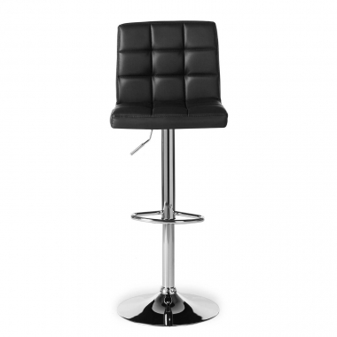 taburete de cocina negro eliot piel sintetica sin brazos 3