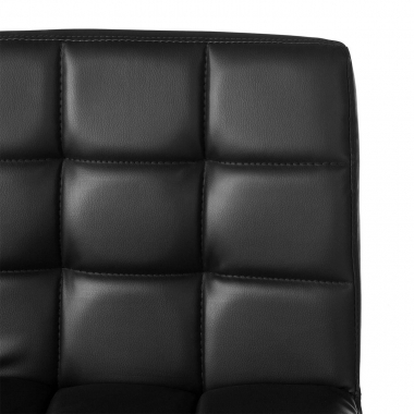 taburete de cocina negro eliot piel sintetica sin brazos 5