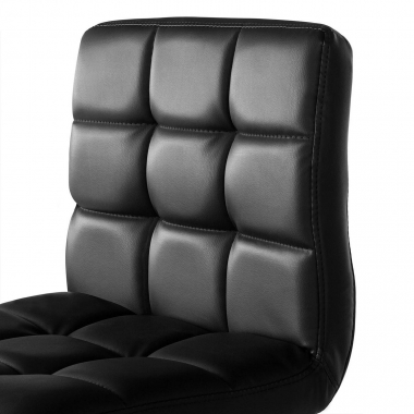 taburete de cocina negro eliot piel sintetica sin brazos 4