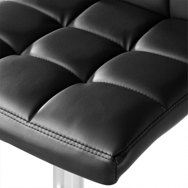 taburete de cocina negro eliot piel sintetica sin brazos 6