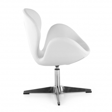 silla sala de espera blanco club piel sintetica sin brazos 4