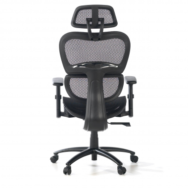 silla ergonomica negro estructura negra malla brazos regulables 3d doble soporte lumbar reposacabezas 6