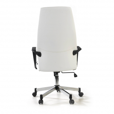 sillon de oficina blanco victory piel sintetica brazos fijos 7