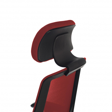 silla de oficina rojo belinda malla brazos regulables 1d soporte lumbar reposacabezas 9