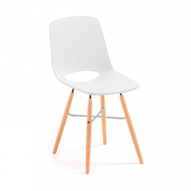 silla de escritorio infantil blanco joy plastico sin brazos 1