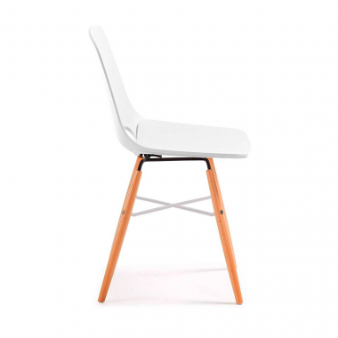 silla de escritorio infantil blanco joy plastico sin brazos 3