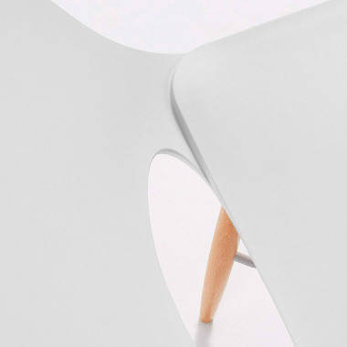 silla de escritorio infantil blanco joy plastico sin brazos 5