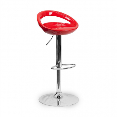 taburete de cocina rojo danko plastico sin brazos 1