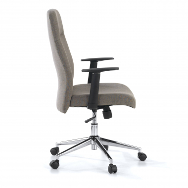 silla de oficina negro smith tela brazos fijos 6